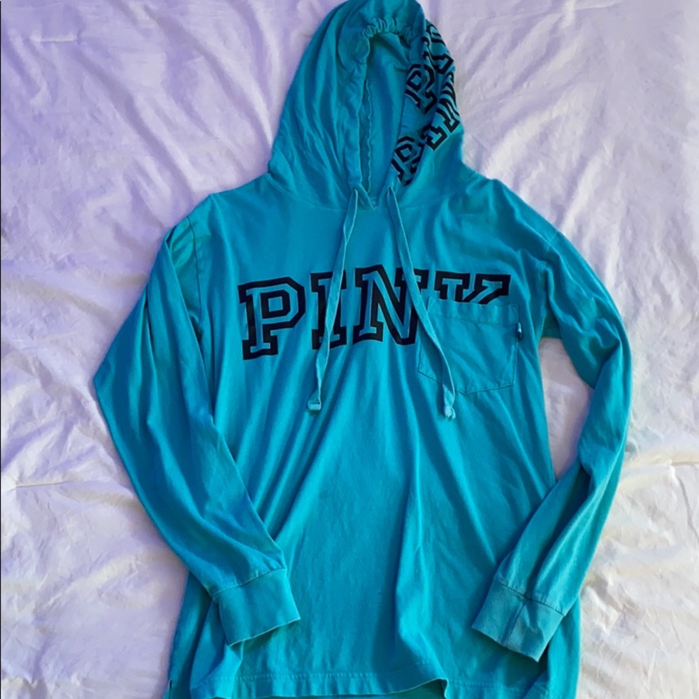 Blue hoodie